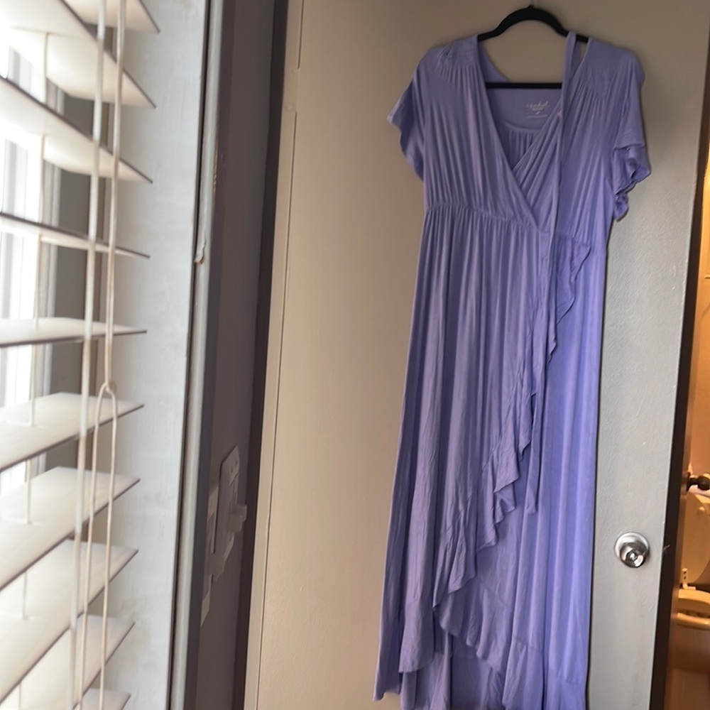 Purple Maternity Dress